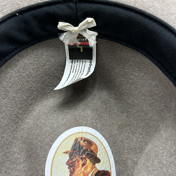 Akubra (Cappello) Light Gray Felt Hat - Picture 7 of 9